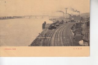 B & W Railroad Yards Along The River Front Omaha Ne