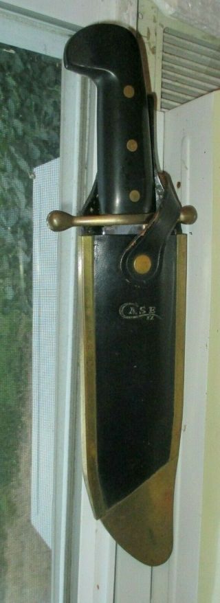 Case Xx Davey Crockett Bowie Knife Model 1836 With Leather Sheath