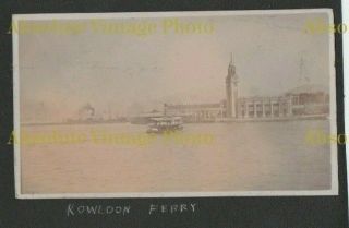 Old Hongkong Photograph Kowloon Ferry Hong Kong Vintage C.  1920