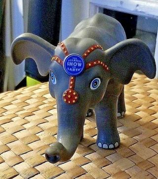Ringling Bros Barnum Bailey Elephant Toy Circus Souvenir Rubber Collectible