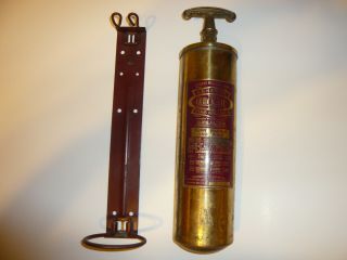 Vintage General Quick - Aid Brass Fire Extinguisher Model 85 Empty