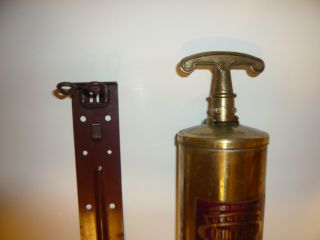 Vintage GENERAL QUICK - AID Brass Fire Extinguisher Model 85 Empty 3