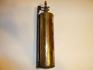 Vintage GENERAL QUICK - AID Brass Fire Extinguisher Model 85 Empty 4