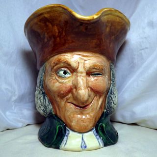 Large Royal Doulton Character Toby Jug Vicar Of Bray Old Mark With Reg Number