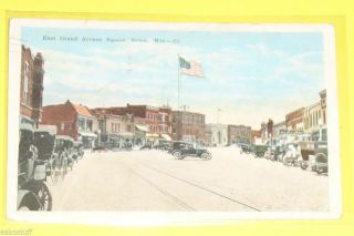 Main Street Beloit Wi Ok - Great Old Cars Early 1924 Postcard See