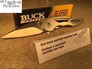 3 - 3/4 " Closed Buck Usa 290 Rush Folding Pocket Knife Stainless Steel
