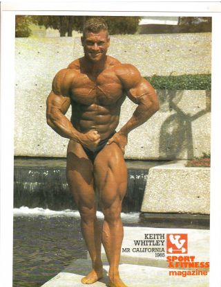 Bodybuilder Keith Whitley Mr California Bodybuilding Muscle Photo Color
