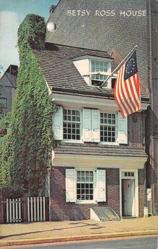 Q23 - 1285,  Betsy Ross House,  Philadelphia,  Pa. ,  Postcard.