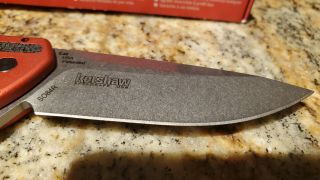 Red Kershaw Snap - On Hype Spring Assisted SO84R Pocket Knife SpeedSafe 4