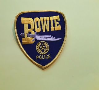 Collectibles Historical Memorabilia Police Patches Texas,  Bowie