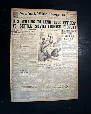 NILE KINNICK Iowa Hawkeyes College Football WINS HEISMAN TROPHY 1939 Newspaper 6
