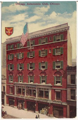 Chicago Automobile Club In Chicago Il Postcard 1912