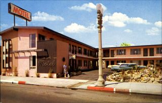 Sea Shore Motel Santa Monica California Ca Poodle Vintage Cars 1950s
