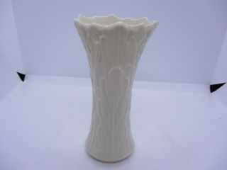 Vtg Lenox Cream Ivory Tree Forest Woodland Vase