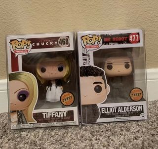 Funko Pop Elliot Chase And Tiffany Chase Bloody Child’s Play Mr.  Robot