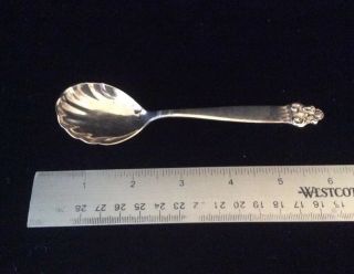 VINTAGE 1940 ' S TH.  MARTINSEN SILVER PLATE SCALLOPED SERVING SPOON 