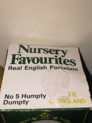 Vintage Wade of England HUMPTY DUMPTY NO 5 Nursery Favourites Porcelain 2