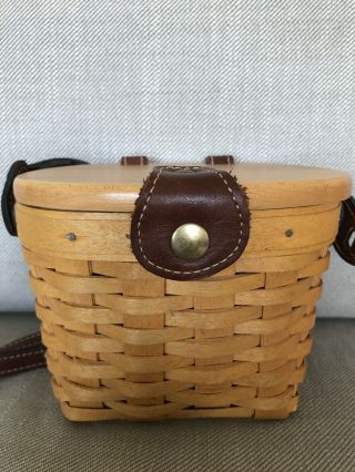 1997 Longaberger Basket Crossbody/shoulder Handbag Made In Usa