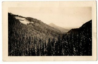 Or Oregon Oakridge Mountain Landscape Scene Lane County Postcard Rppc