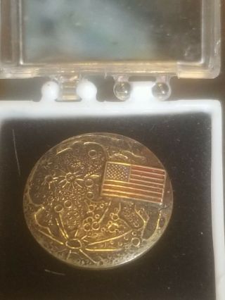 Grumman Lunar Module Pin For Landing On The Moon.  Orginal Gift Box