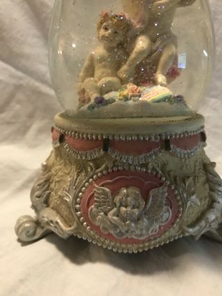 Antique Musical Angel Snow Globe 2lbs