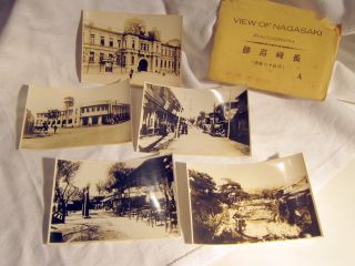 Pre Ww2 Atom Bomb Souvenir Photos Of Nagasaki 1927 Imperial Japan