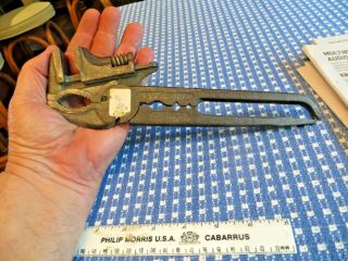 Vintage Mathews Never Stall Multi Tool Pliers Monkey Wrench Windmill Antique Odd 2