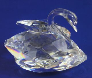 Swarovski Silver Crystal Large Floating Swan Figuring Vgc