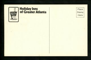 Holiday Inn Motel Hotel Postcard Georgia GA Atlanta baseball football Six Flags 2