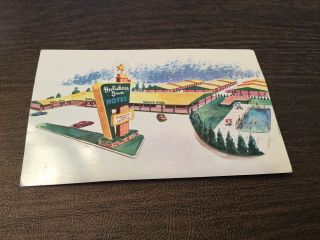 Vintage Holiday Inn Hotel Postcard From 1955 Mid Century Modern