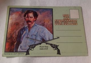 Vintage Western Gunfighter Postcards American Vintage