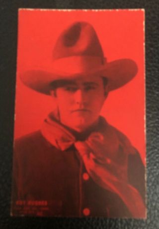 Very Rare Roy Hughes 1920’s Colorized Exhibit Hollywood Cowboy Stars Card