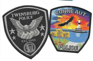 2 Ohio - Awesome Conneaut Pd & Twinsburg Pd Swat Unit - Pair