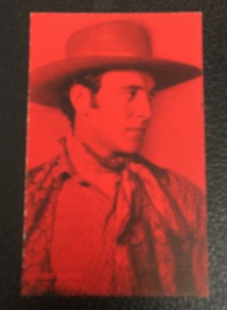 Very Rare Ricardo Cortez 1920’s Colorized Exhibit Hollywood Cowboy Stars Card