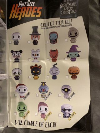 Funko Pint Size Heroes Nightmare Before Christmas Complete Set With Exclusives 4