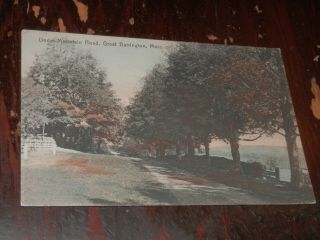 Great Barrington Ma - 1912 Postcard - Under - Mountain Road