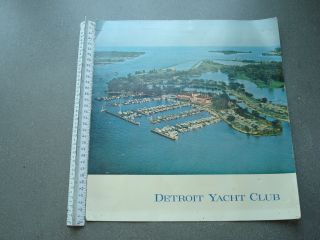 Front Pages From Detroit Boat Club And 2 Detroit Yacht Club Menus