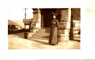 Mt Montana Missoula: " Standing On The Corner " Fay Ward Rppc Real Photo Cyko 1905
