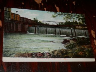 Great Barrington Ma - 1908 Postcard - Housatonic River