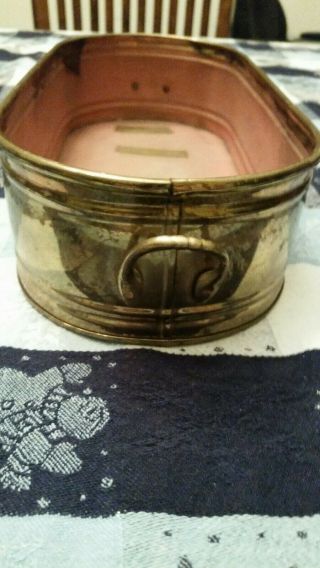 Antique small brass planter 5