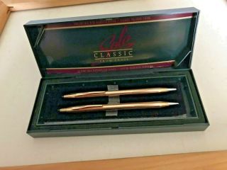 Cross Classic Century 14k Gold Ballpoint Pen & Pencil Set
