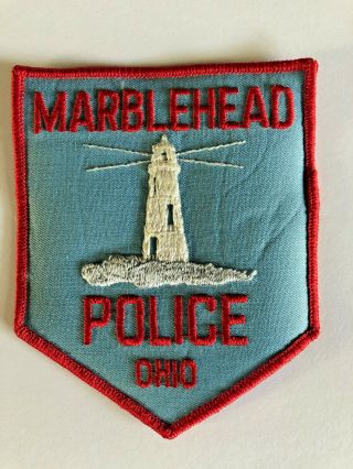 Marblehead Ohio Police Patch Lighthouse