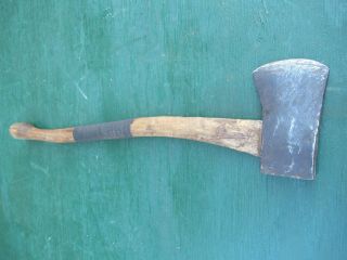 Vintage Tool Axe Hatchet 27 " Long Wooden Handle With 3,  " Blade