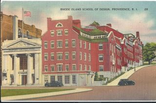 Rhode Island School Of Design,  Providence,  Rhode Island,  Postcard