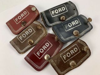 Set Of 6 Vintage Leather Key Holders Russellville Ford Sales In Kentucky