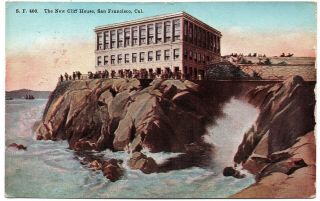 S.  F.  400 The Cliff House San Francisco Ca Vintage Postcard 1911