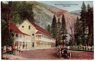 No.  Y.  117 Yosemite Valley,  Ca.  Vintage Postcard,  Sentinel Hotel