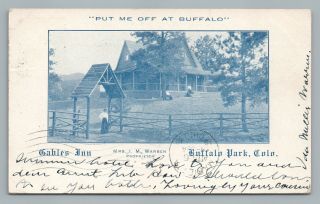 Gables Inn Buffalo Park Grand County Colorado Antique Advertising 1910