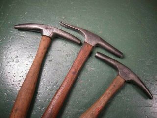 Old Vintage Tools Leatherworking Tack Hammers Group Upholstering Types