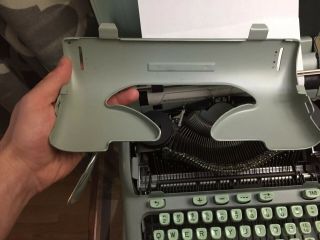 Vintage Hermes 3000 Portable Typewriter and Case - Mid Century - Key And Brushes 2